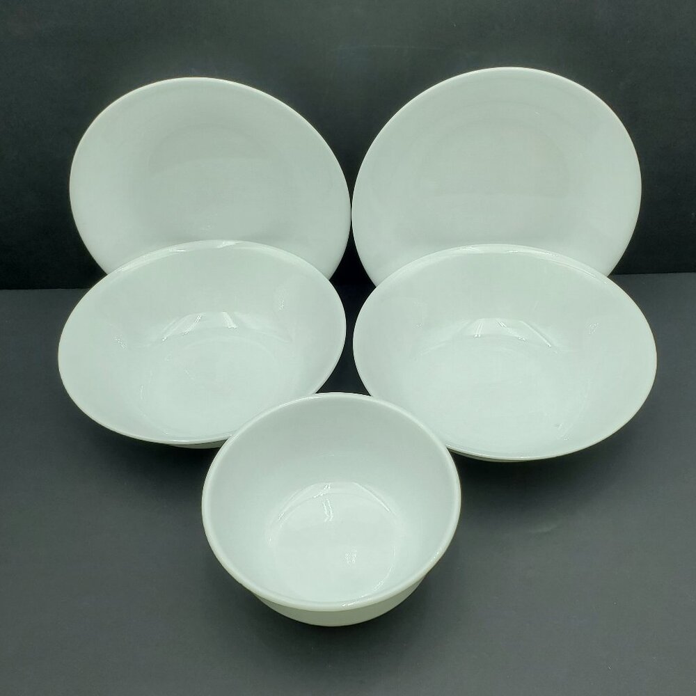 Corelle Winter Frost White Serving Bowls Individual Pasta Bowls Souper Bowl